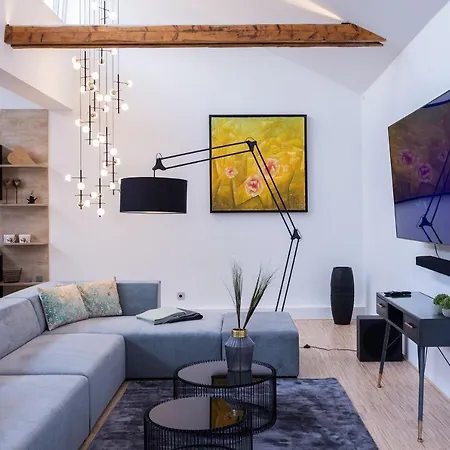 Apartmán Luxus Wellness Loft - 245qm - Designwohnen Im Zentrum *