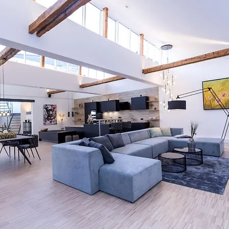 Apartment Luxus Wellness Loft - 245qm - Designwohnen Im Zentrum Gutersloh