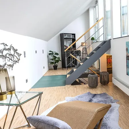 Apartment Luxus Wellness Loft - 245qm - Designwohnen Im Zentrum