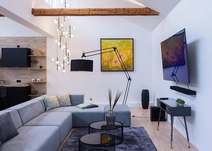 Appartement Luxus Wellness Loft - 245qm - Designwohnen Im Zentrum *