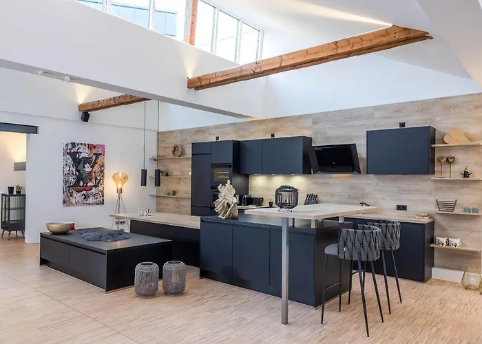 Appartement Luxus Wellness Loft - 245qm - Designwohnen Im Zentrum